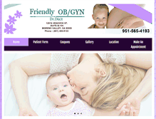 Tablet Screenshot of friendlyobgyn.com